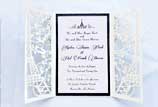 Eiffel Tower Logo Laser Cut Wedding Invitation